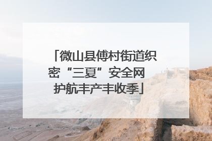 微山县傅村街道织密“三夏”安全网 护航丰产丰收季
