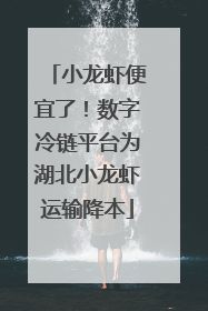 小龙虾便宜了！数字冷链平台为湖北小龙虾运输降本
