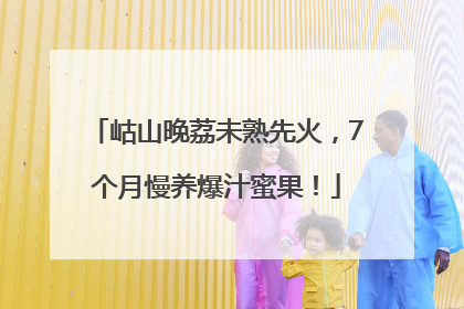 岵山晚荔未熟先火，7个月慢养爆汁蜜果！