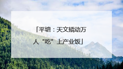平塘：天文撬动万人“吃”上产业饭