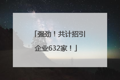 强劲！共计招引企业632家！