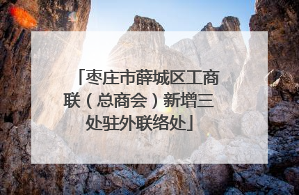 枣庄市薛城区工商联（总商会）新增三处驻外联络处