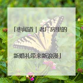 枣闻道｜老厂房里的新婚礼带来新浪漫