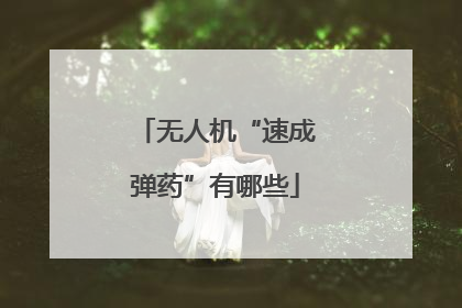 无人机“速成弹药”有哪些