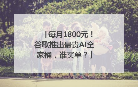 每月1800元！谷歌推出最贵AI全家桶，谁买单？