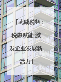 武威税务：税惠赋能 激发企业发展新活力