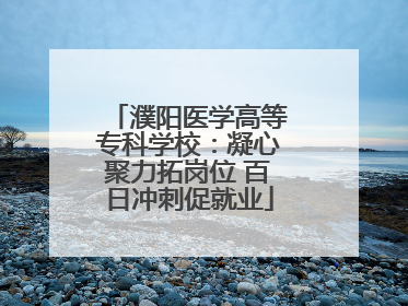 濮阳医学高等专科学校：凝心聚力拓岗位 百日冲刺促就业