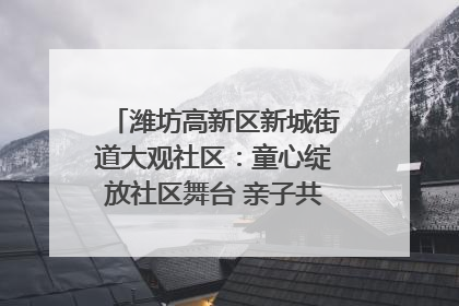 潍坊高新区新城街道大观社区：童心绽放社区舞台 亲子共谱六一欢歌