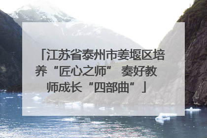 江苏省泰州市姜堰区培养“匠心之师” 奏好教师成长“四部曲”