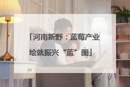 河南新野：蓝莓产业绘就振兴“蓝”图