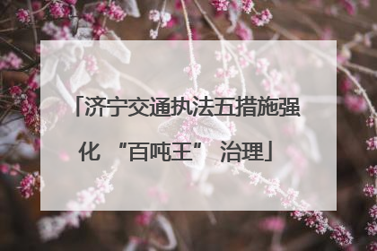济宁交通执法五措施强化 “百吨王” 治理