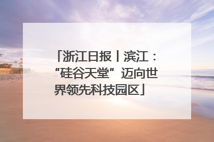浙江日报丨滨江：“硅谷天堂”迈向世界领先科技园区