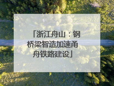 浙江舟山：钢桥梁智造加速甬舟铁路建设