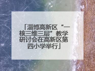 淄博高新区“一核三维三层”教学研讨会在高新区第四小学举行