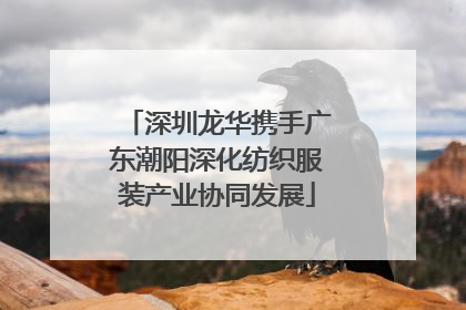 深圳龙华携手广东潮阳深化纺织服装产业协同发展