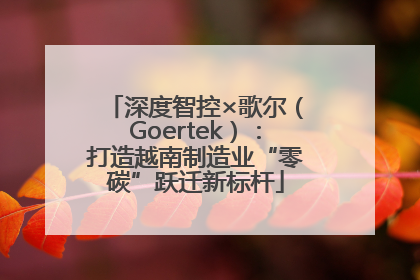 深度智控×歌尔（Goertek）：打造越南制造业“零碳”跃迁新标杆