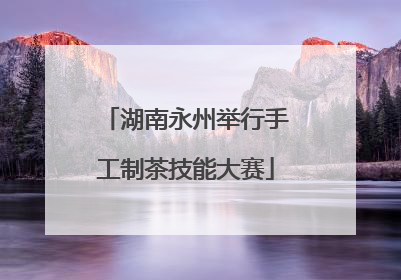 湖南永州举行手工制茶技能大赛