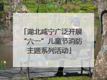 湖北咸宁广泛开展“六一”儿童节消防主题系列活动