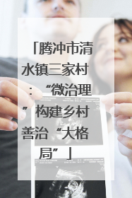 腾冲市清水镇三家村：“微治理”构建乡村善治“大格局”