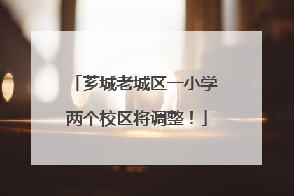 芗城老城区一小学两个校区将调整！