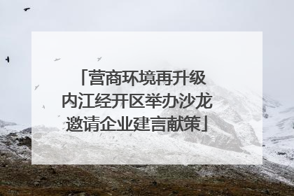 营商环境再升级 内江经开区举办沙龙邀请企业建言献策