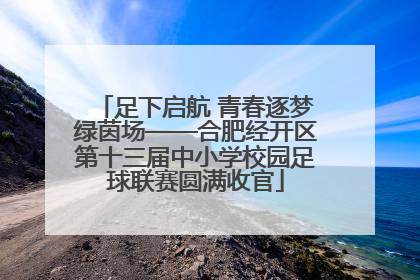 足下启航 青春逐梦绿茵场——合肥经开区第十三届中小学校园足球联赛圆满收官