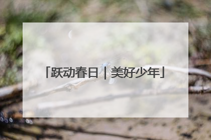跃动春日｜美好少年