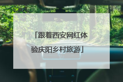 跟着西安网红体验庆阳乡村旅游