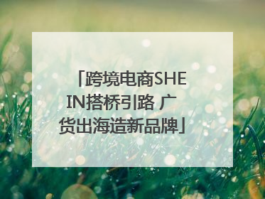 跨境电商SHEIN搭桥引路 广货出海造新品牌