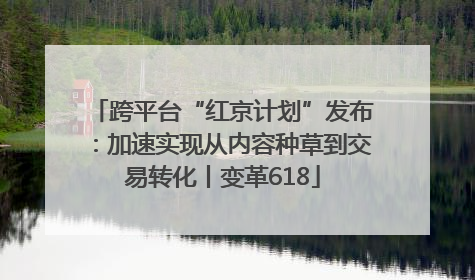 跨平台“红京计划”发布：加速实现从内容种草到交易转化丨变革618