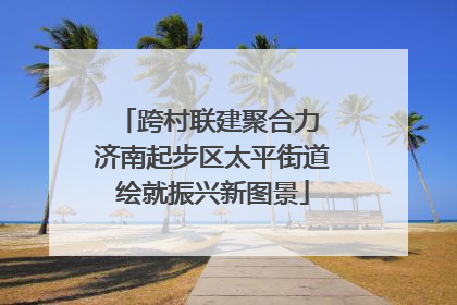 跨村联建聚合力 济南起步区太平街道绘就振兴新图景