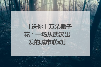 送你十万朵栀子花：一场从武汉出发的城市联动