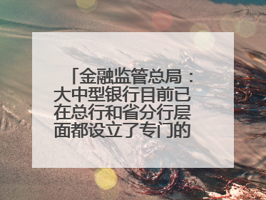 金融监管总局：大中型银行目前已在总行和省分行层面都设立了专门的科技金融部门
