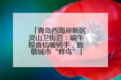 青岛西海岸新区灵山卫街道：端午粽香情暖骑手，致敬城市“蜂鸟”