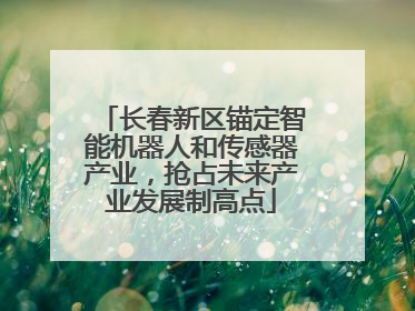 长春新区锚定智能机器人和传感器产业，抢占未来产业发展制高点