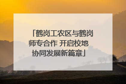 鹤岗工农区与鹤岗师专合作 开启校地协同发展新篇章