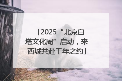 2025“北京白塔文化周”启动，来西城共赴千年之约