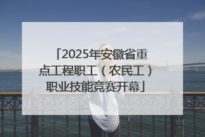 2025年安徽省重点工程职工（农民工）职业技能竞赛开幕