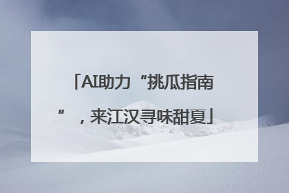AI助力“挑瓜指南”，来江汉寻味甜夏