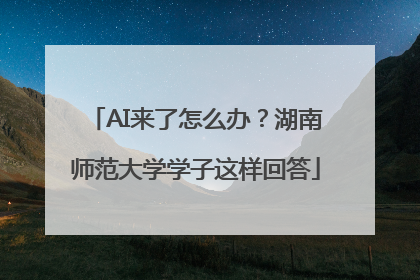 AI来了怎么办？湖南师范大学学子这样回答